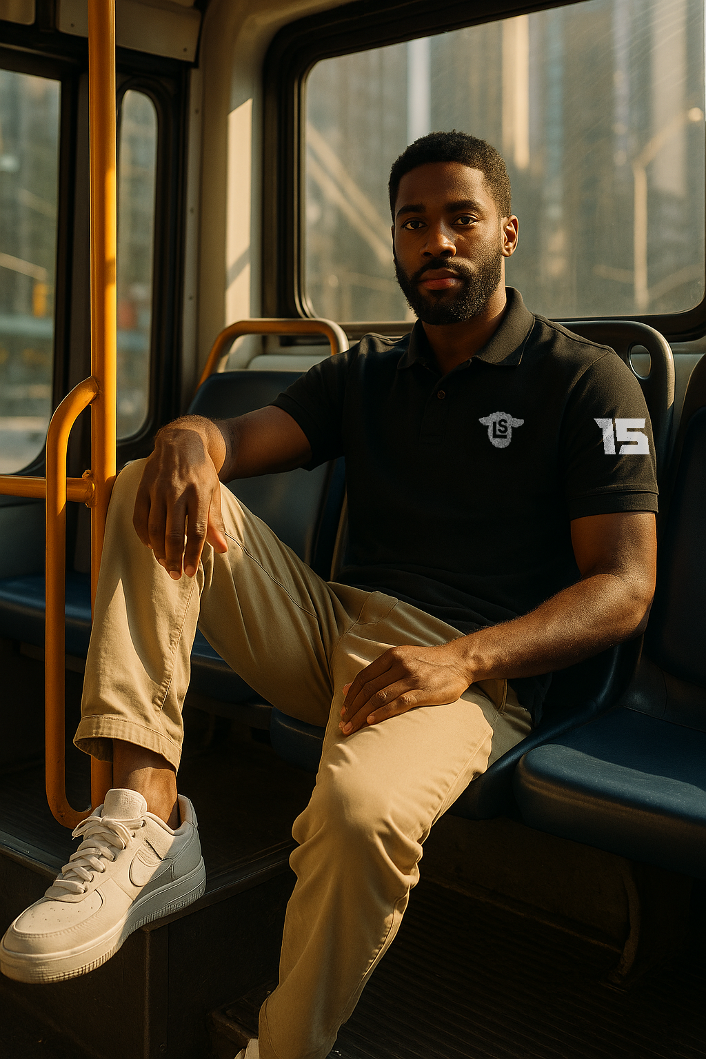 Mens LS 15 Solid Polo