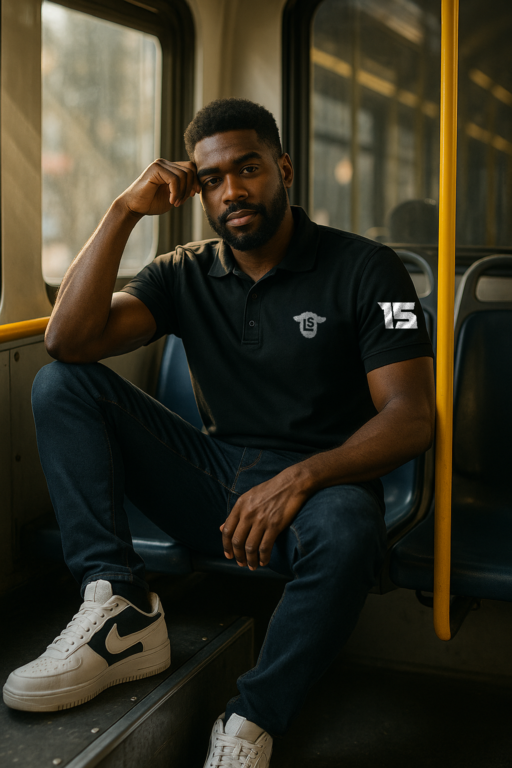 Mens LS 15 Solid Polo