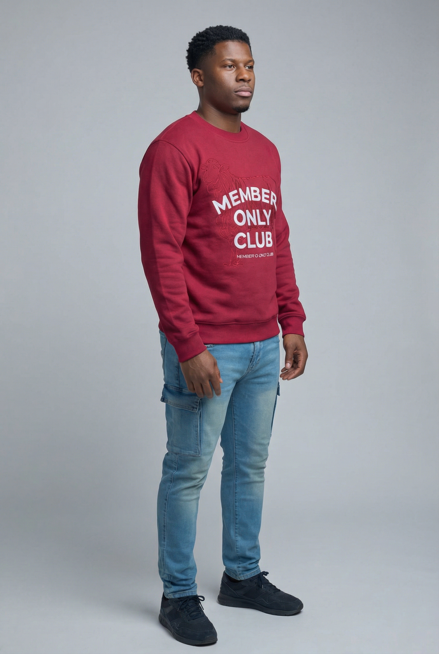 Mens Faithful Flock Members Only Crewneck