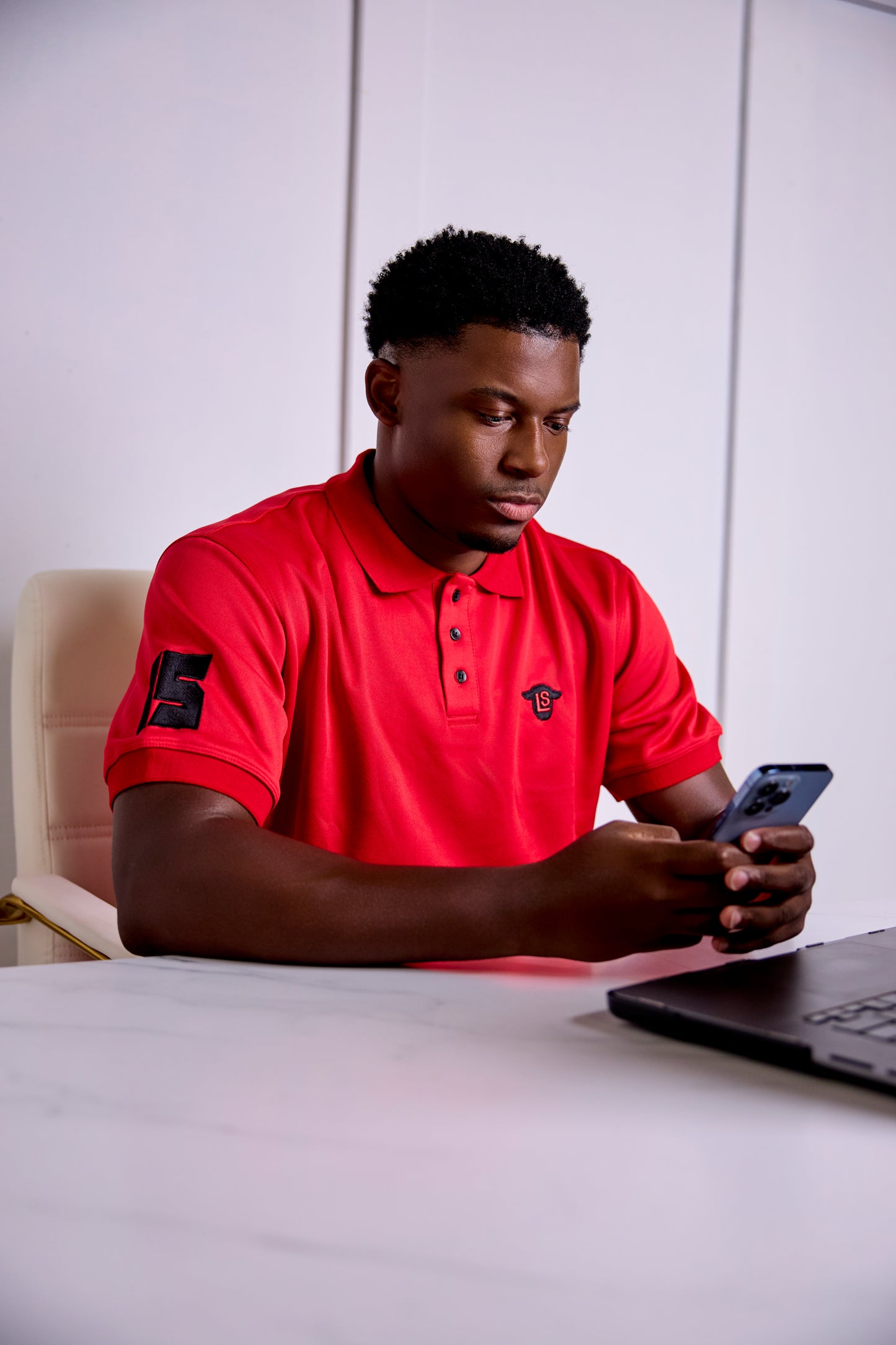 Mens LS 15 Solid Polo