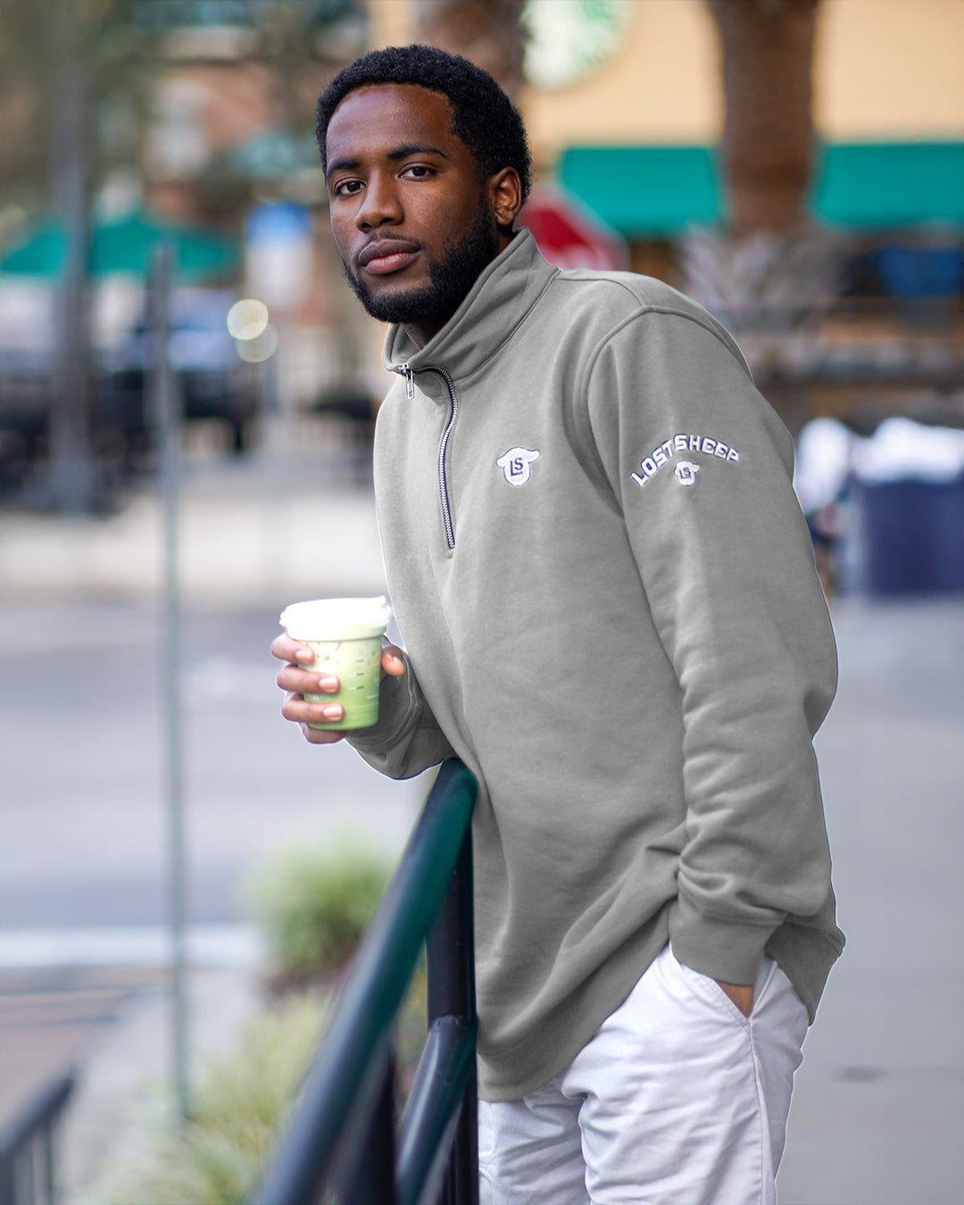 Mens LS Signature Quarter Zip