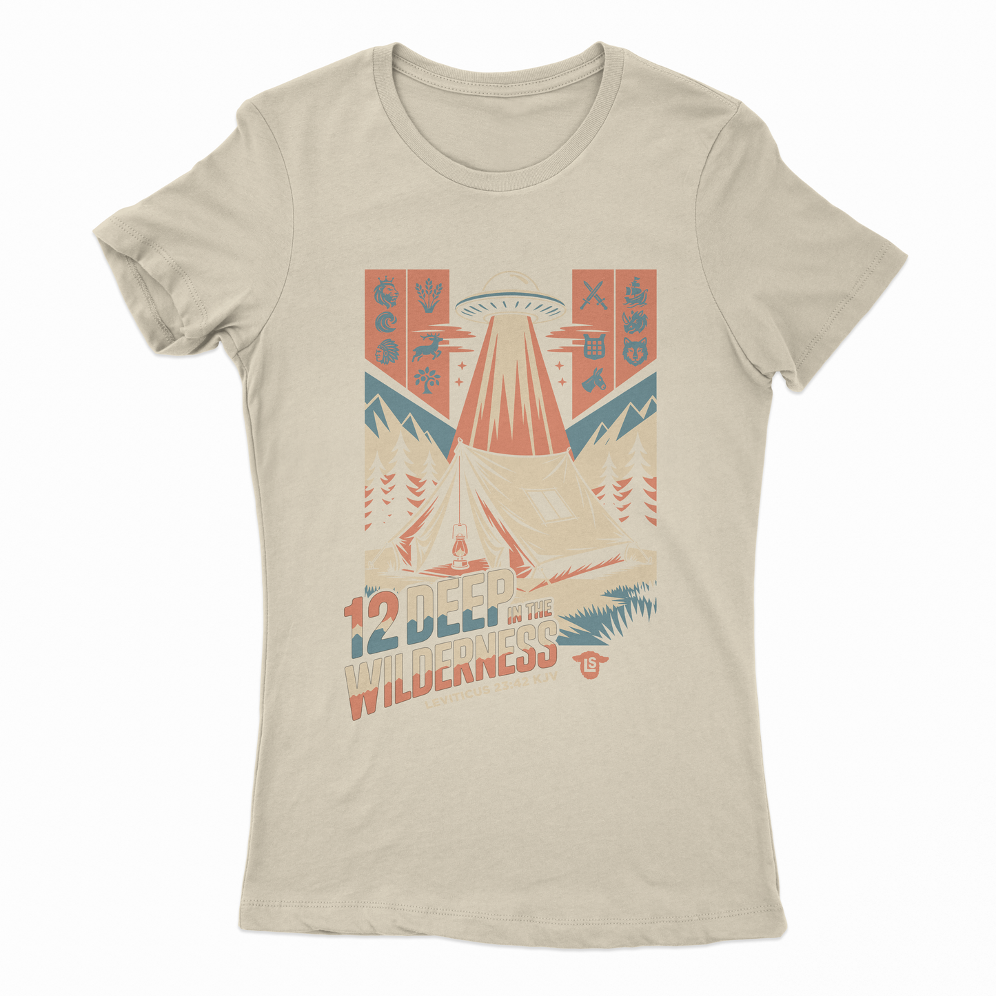 Womens 12 Deep In The Wilderness Tabernacles T-Shirt