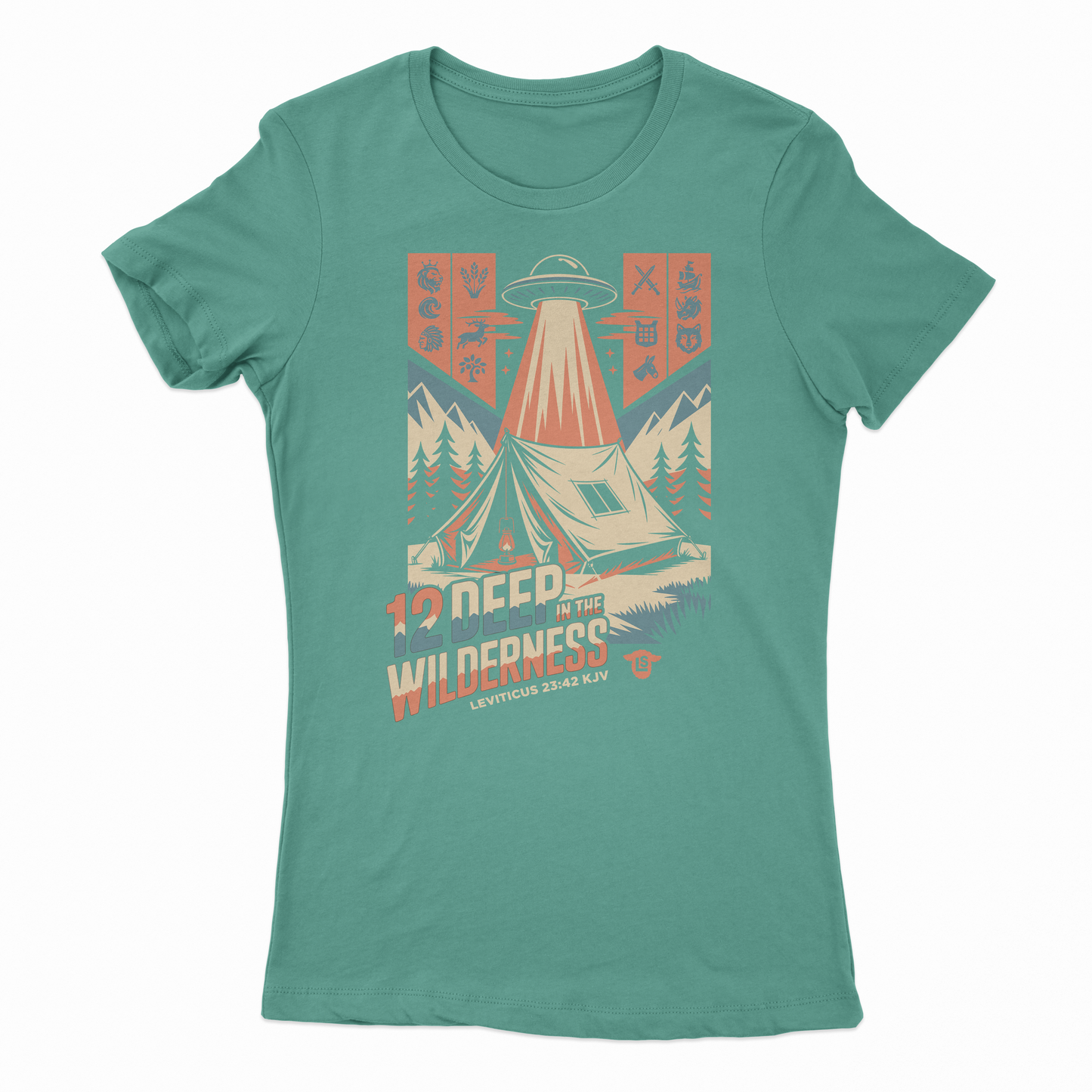 Womens 12 Deep In The Wilderness Tabernacles T-Shirt