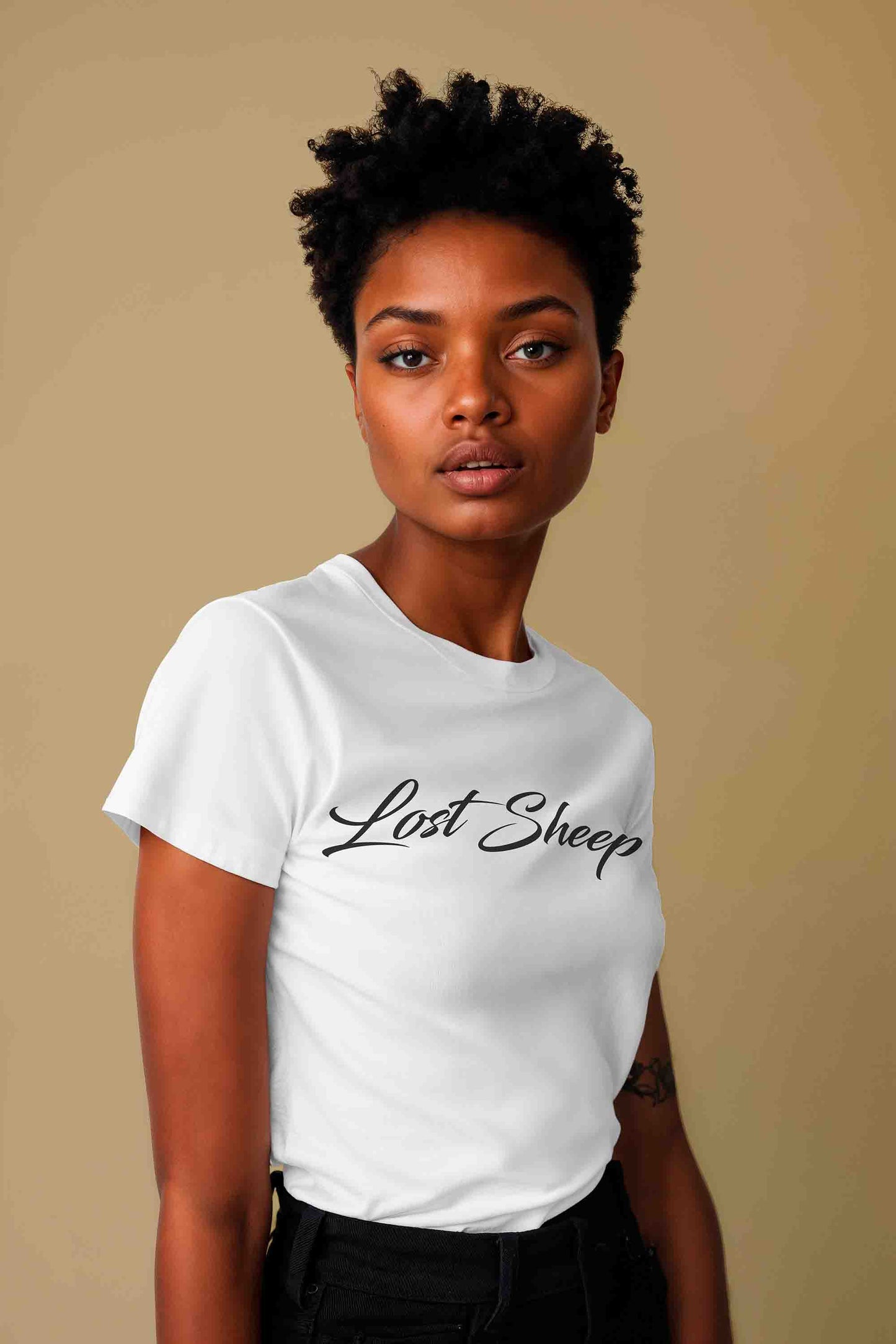 Womens Lost Sheep Cursive Shirts