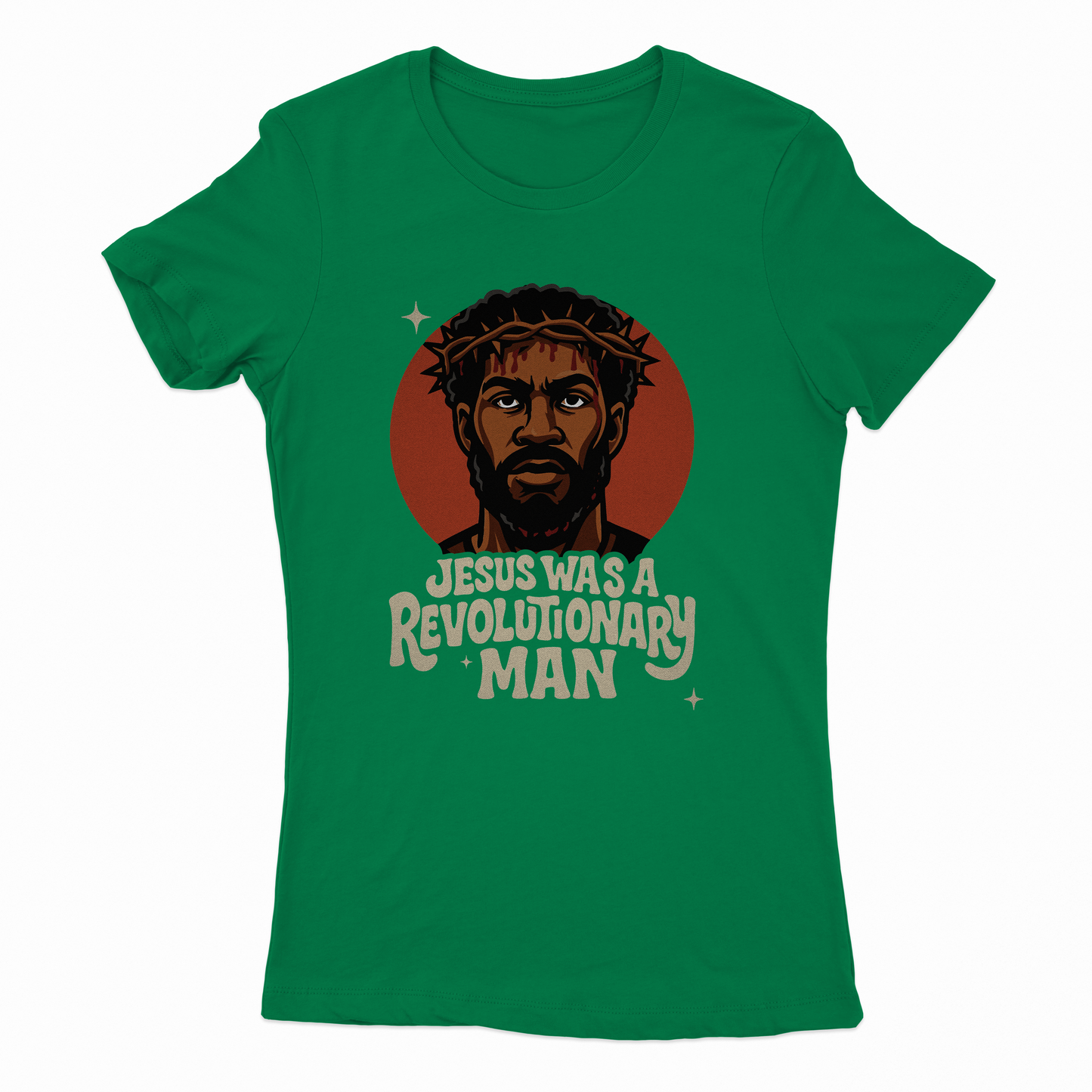 Womens Jesus Revolutionary Man T-Shirt