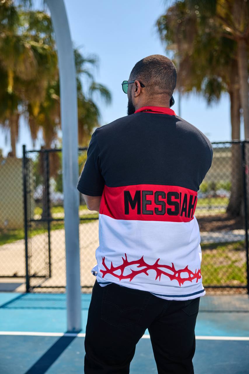 Mens Lost Sheep Black Messiah Polo