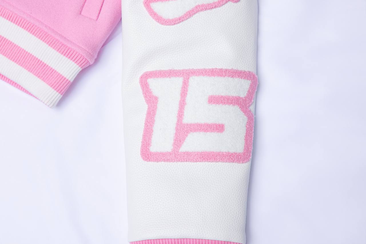 The LS Womens Varsity Crop Lettermen's Jacket