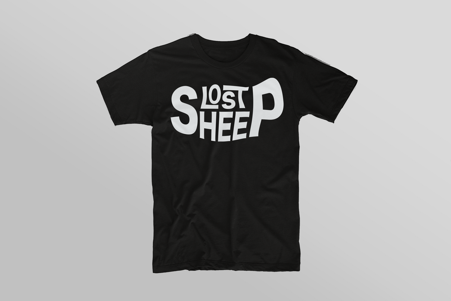 Mens Signature Lost Sheep Letters  Icon T Shirt