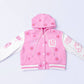The LS Womens Varsity Crop Lettermen's Jacket
