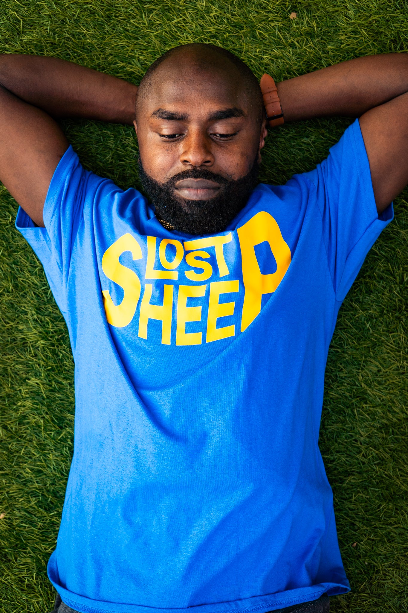 Mens Signature Lost Sheep Letters  Icon T Shirt