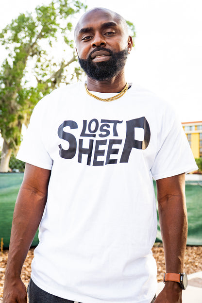 Mens Signature Lost Sheep Letters  Icon T Shirt