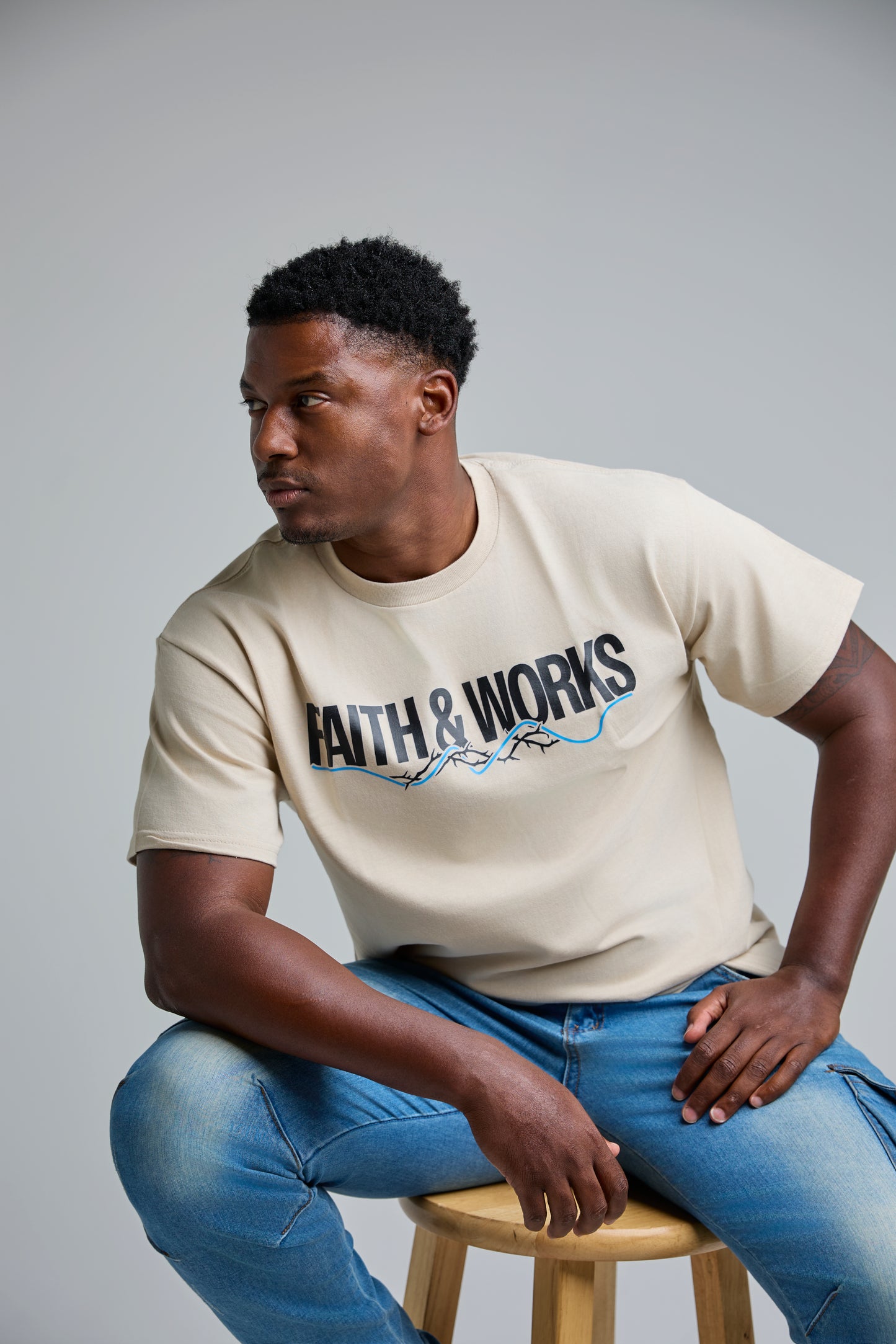 Mens Faith and Works T Shirt