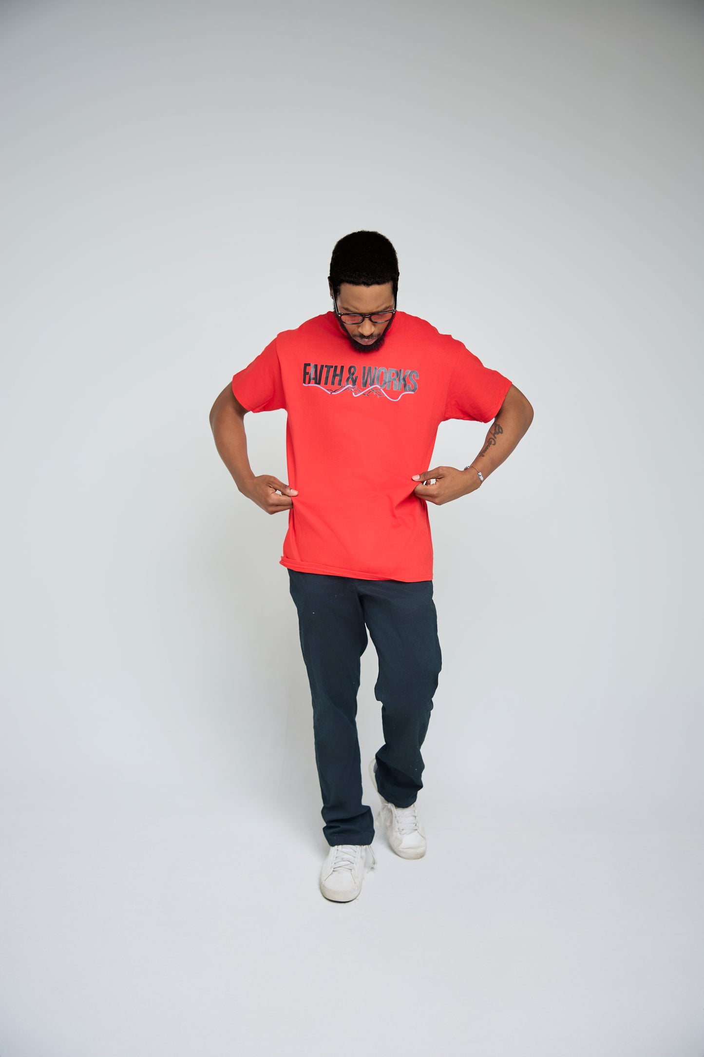 Mens Faith and Works T Shirt