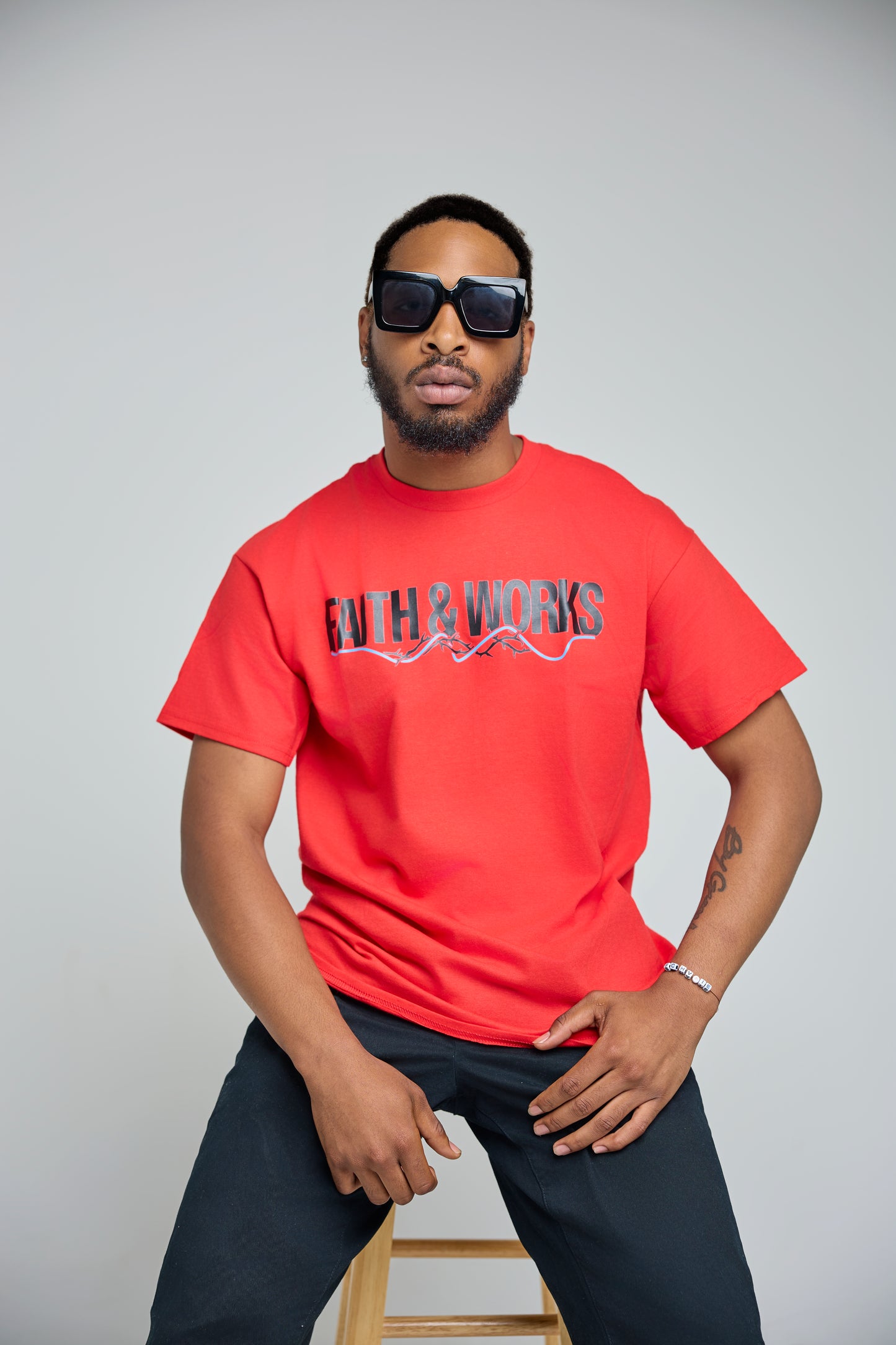 Mens Faith and Works T Shirt