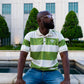 LS Mens Striped Polo