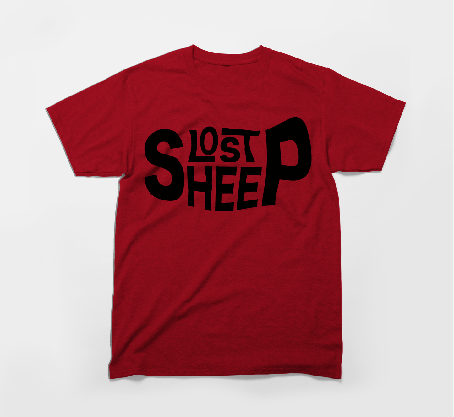 Mens Signature Lost Sheep Letters  Icon T Shirt