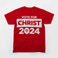 Mens Vote For Christ T Shirt