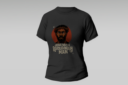 Womens Jesus Revolutionary Man T-Shirt