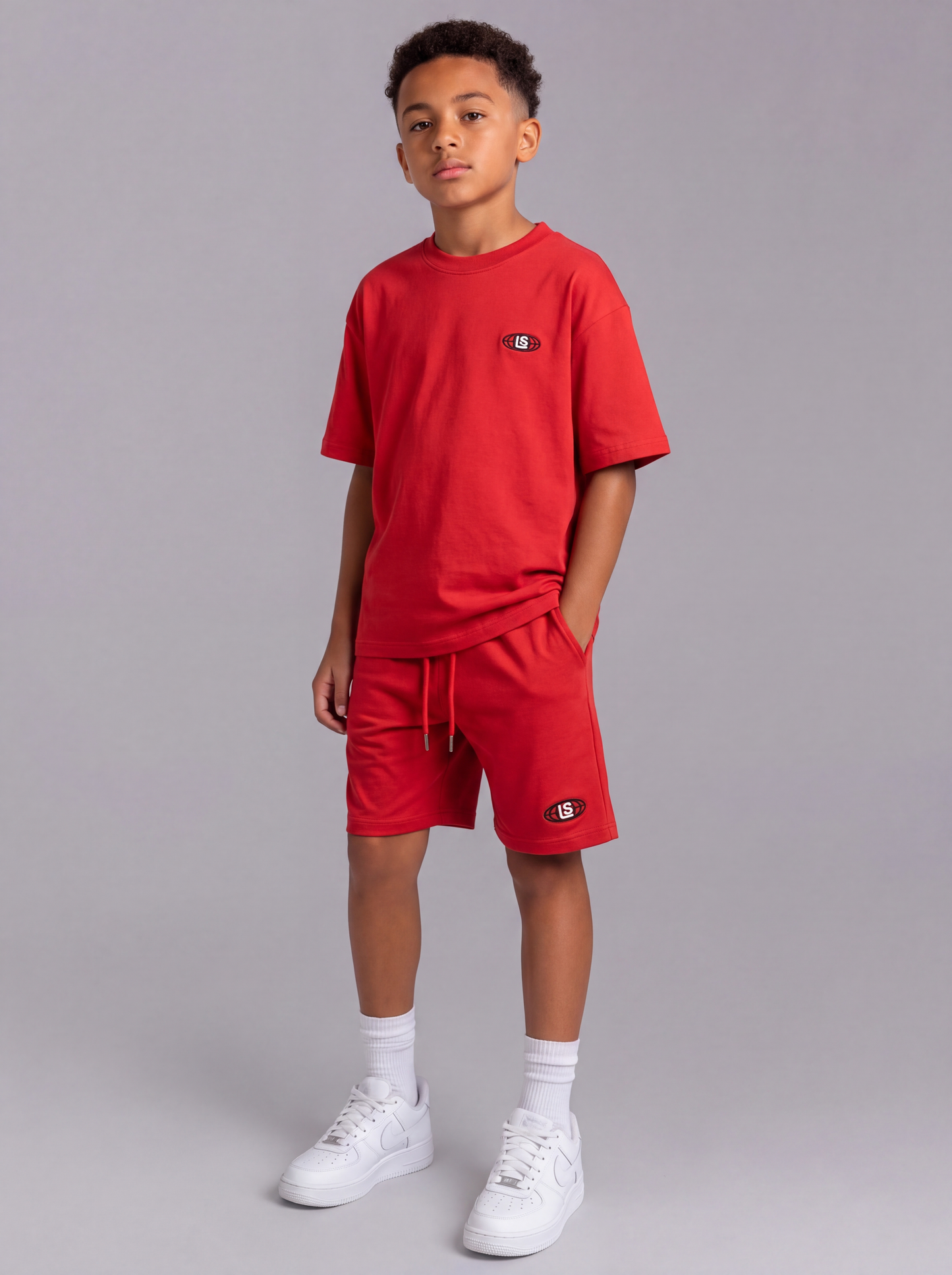 Kids LS Global 2 Piece Short Set