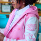 The LS Womens Varsity Crop Lettermen's Jacket