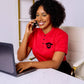 Womens LS 15 Solid Polo
