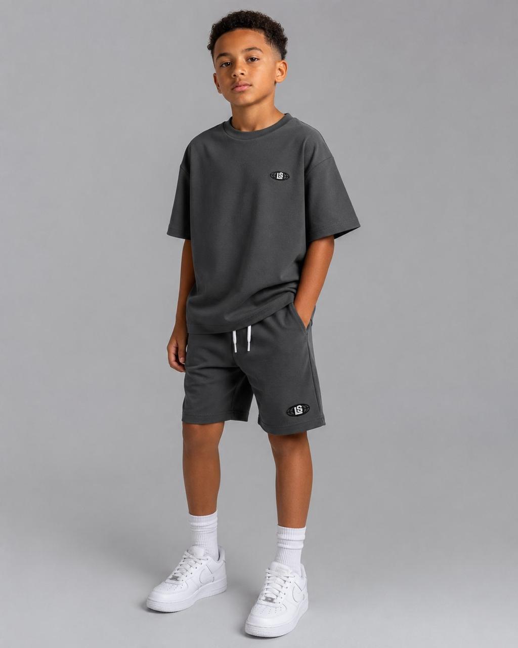 Kids LS Global 2 Piece Short Set