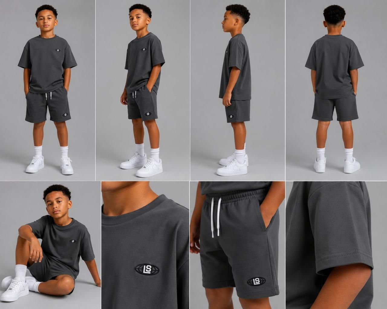Kids LS Global 2 Piece Short Set