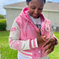 The LS Womens Varsity Crop Lettermen's Jacket