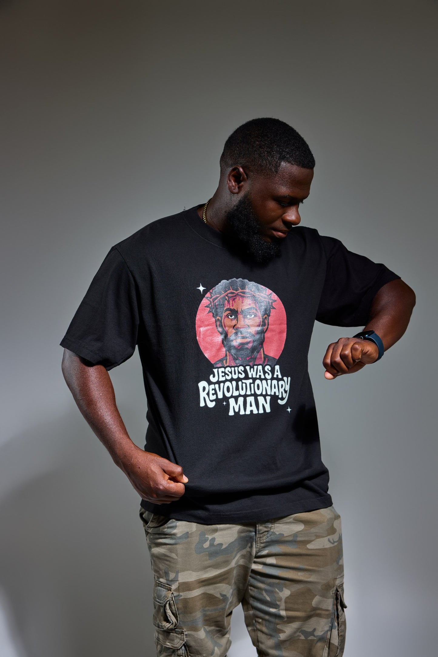 Mens Jesus Revolutionary Man T-Shirt