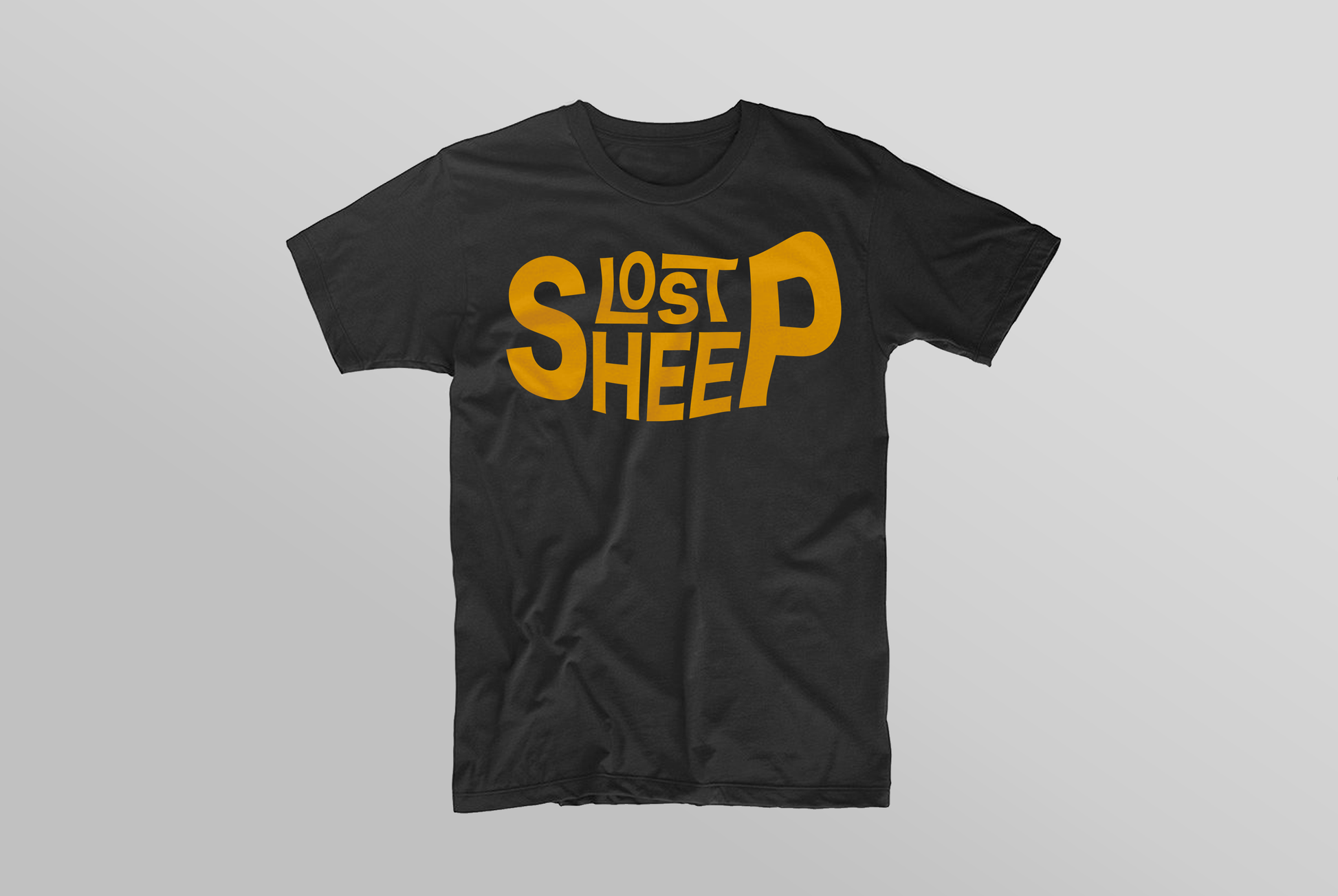 Mens Signature Lost Sheep Letters Icon T Shirt LostSheepstore