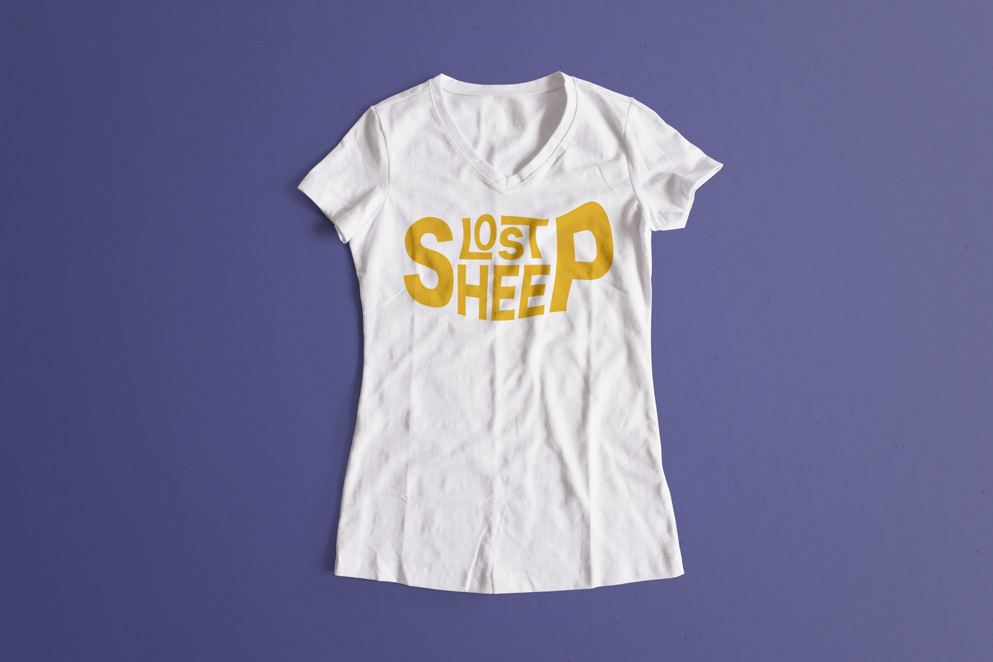 Womens Signature Lost Sheep Letters  Icon T Shirt